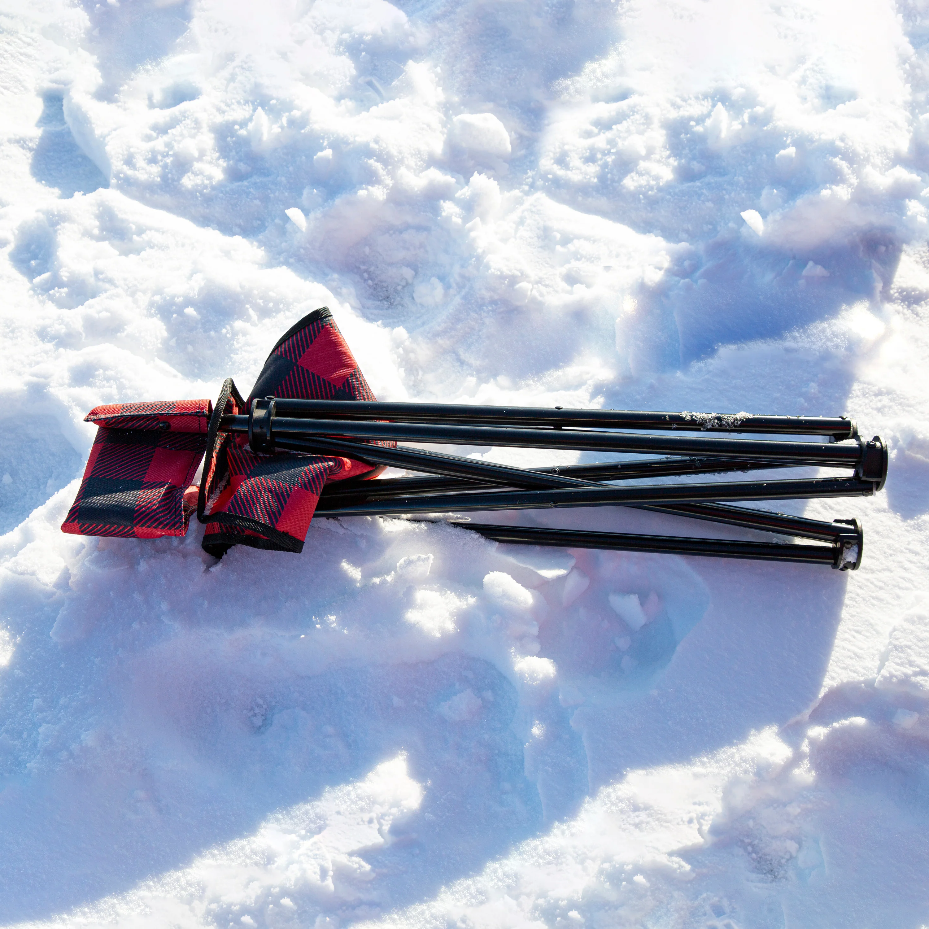 Plaid Folding Ice Chair - Image 5
