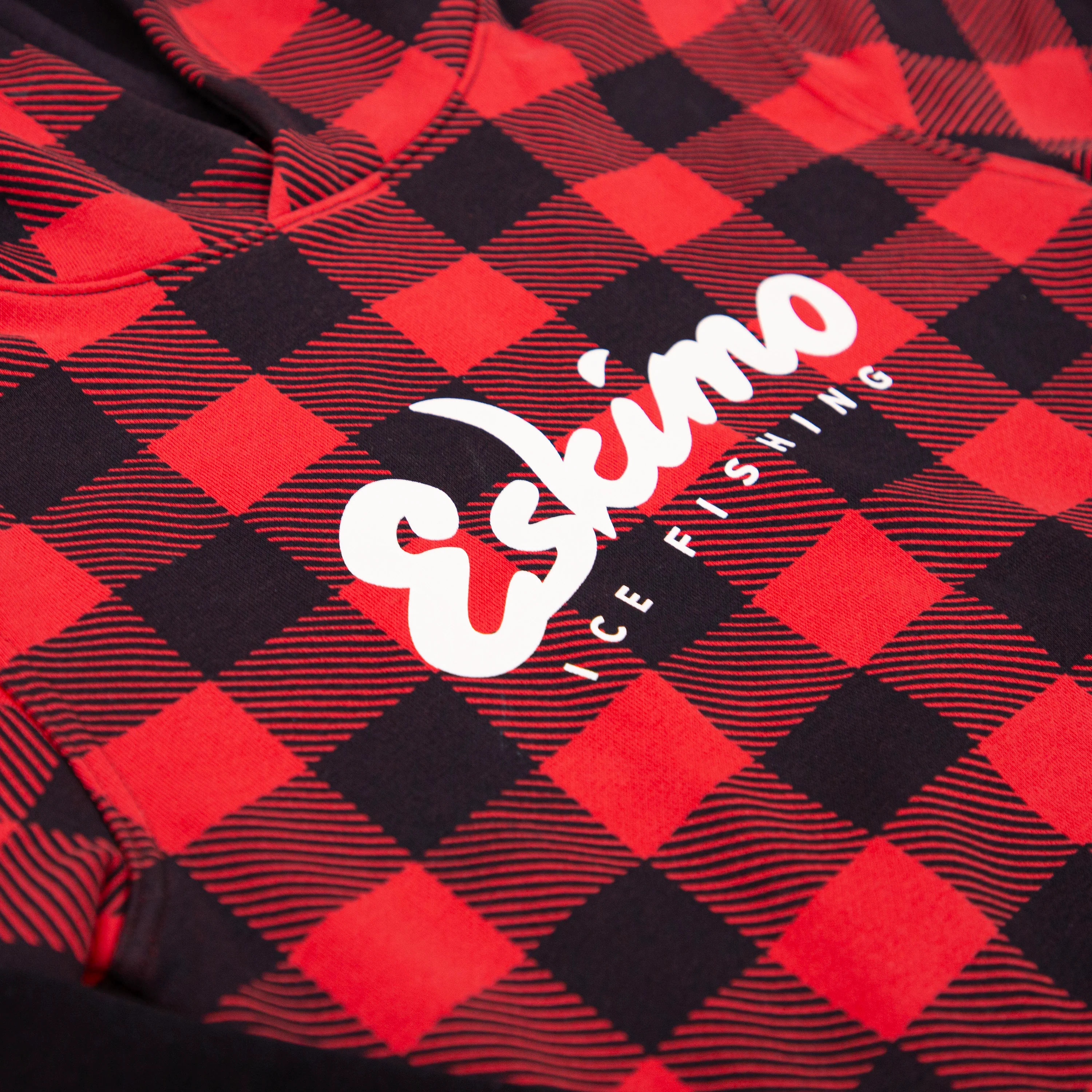 Youth Retro Buffalo Plaid Hoodie - Image 5