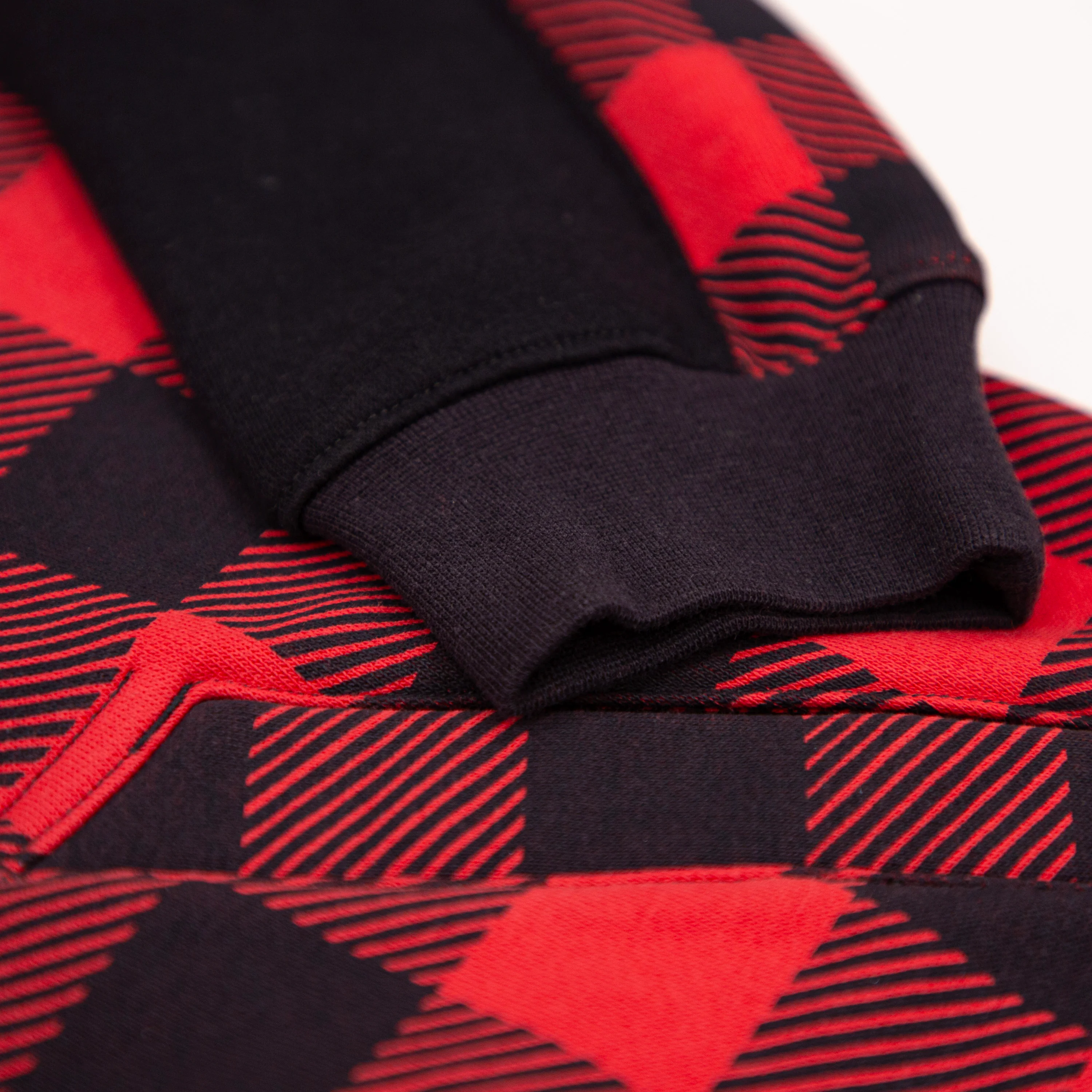 Youth Retro Buffalo Plaid Hoodie - Image 6